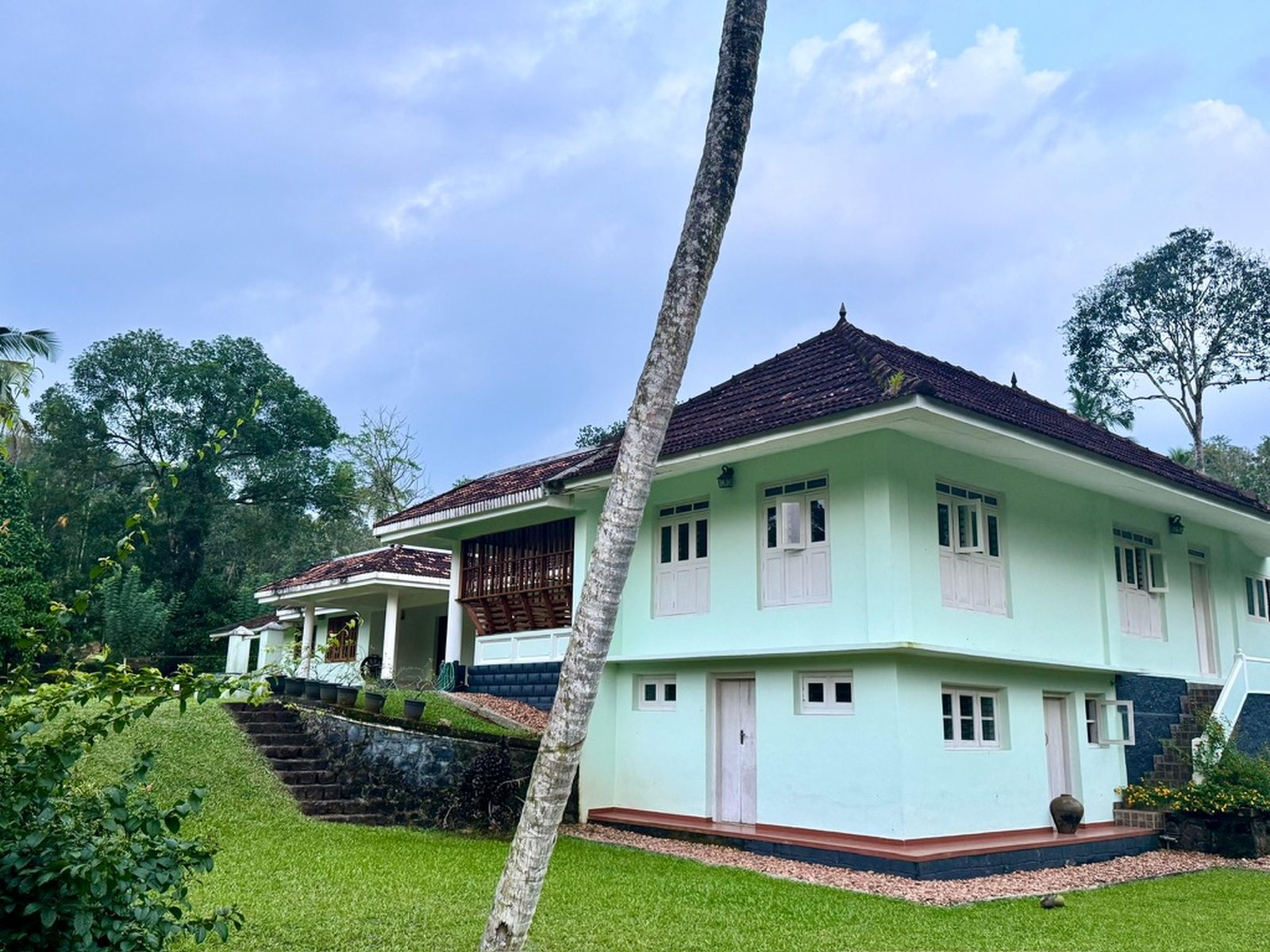 The tharavadu from the lawn